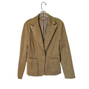 Massini Stretch Women's Size 10 Corduroy Blazer One Button Jacket